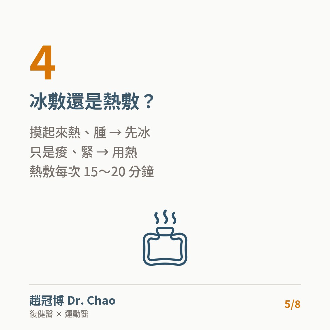 冰敷還是熱敷？